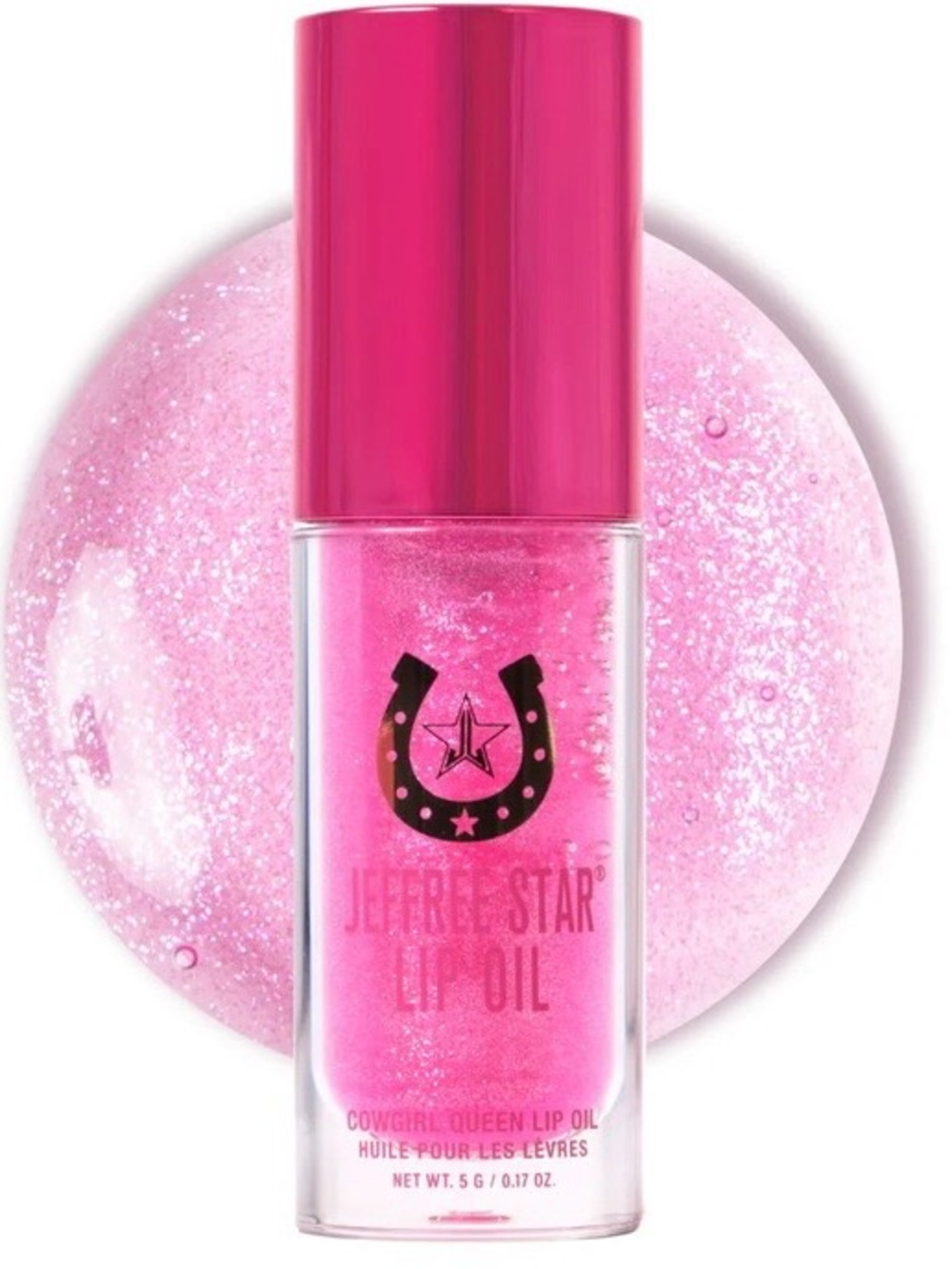 COWGIRL QUEEN LipOil:JStar. Sheer-glitter tint watermelon, cucumber & lime. NIB